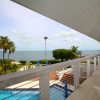 master bedroom balcony overlooking the pool and florida bay